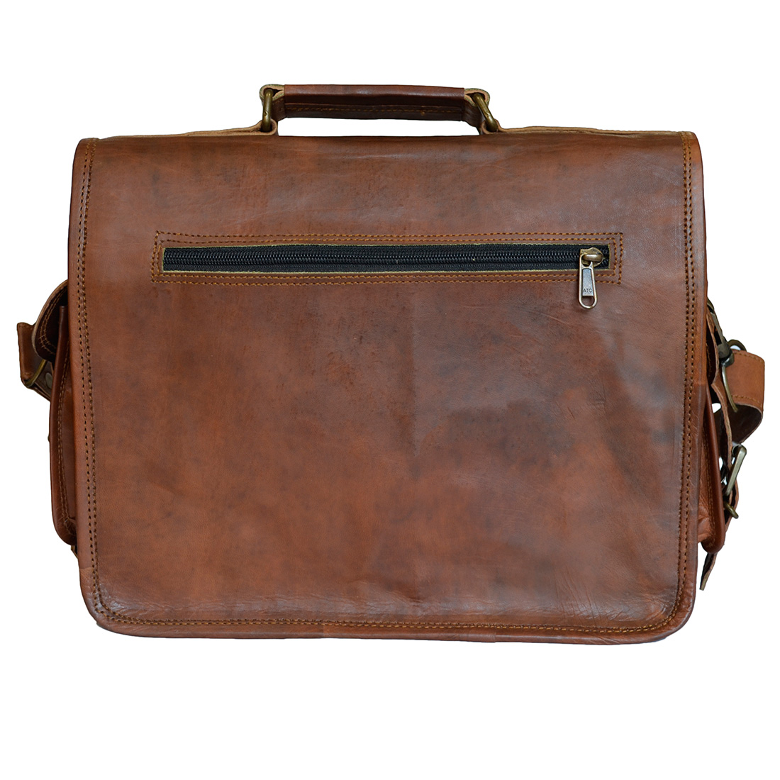 Vintage Genuine  Leather Briefcase Camera Lens DSLR Sony Canon Nikon Bag